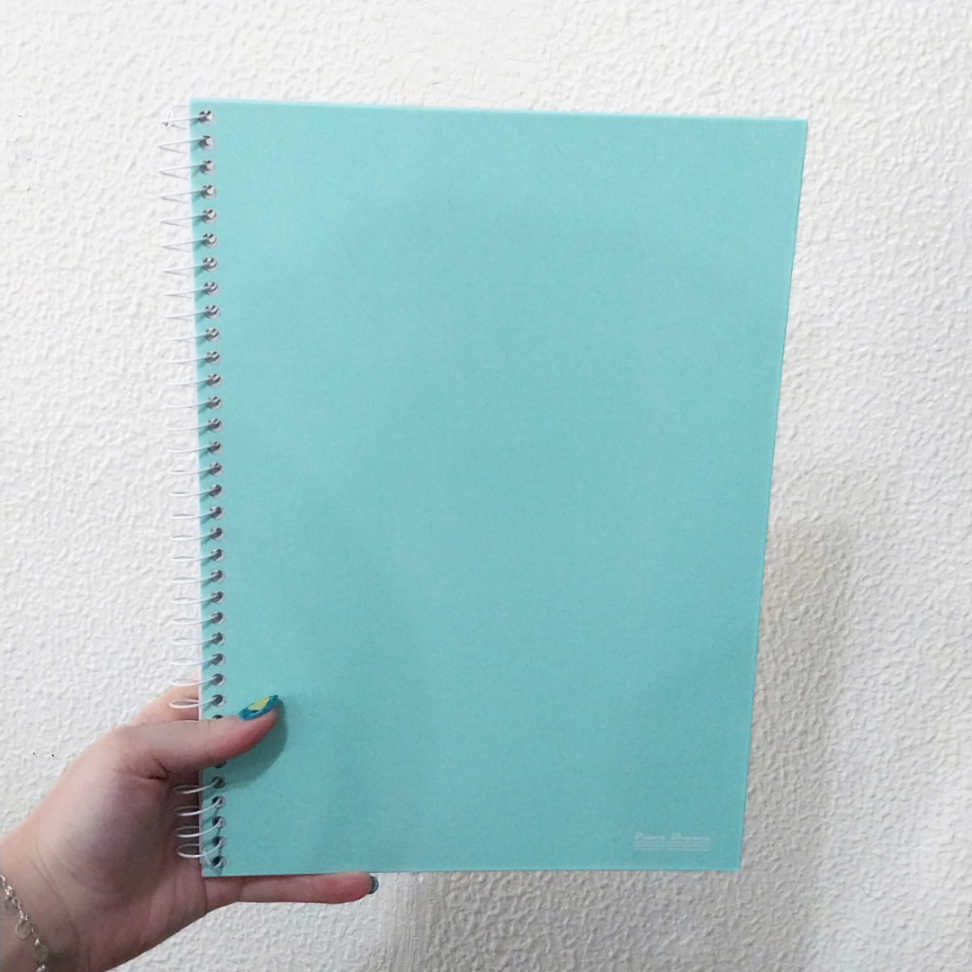 Caderno com Espiral Universitário Office Color 1 Matéria Pauta Branca - #9