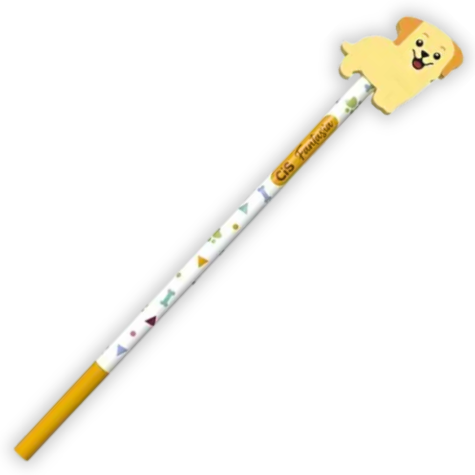 Lápis Grafite de Escrever com Borracha Ponteira Pets Fantasia CiS - #3