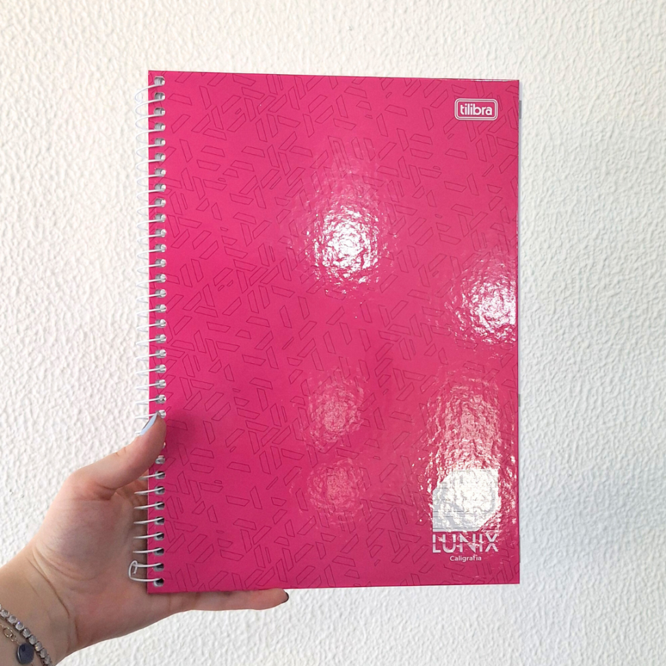 Caderno com Espiral Caligrafia Lunix Tilibra - #7