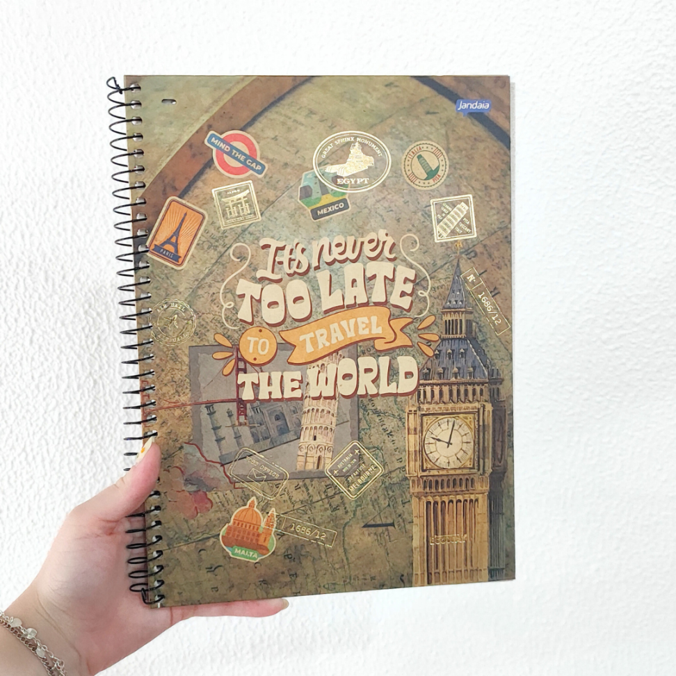 Caderno com Espiral Universitário Eco Way 1 Matéria Jandaia - #1