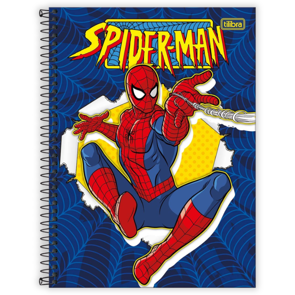Caderno com Espiral Universitário 1 Matéria Spider-Man Tilibra - #1