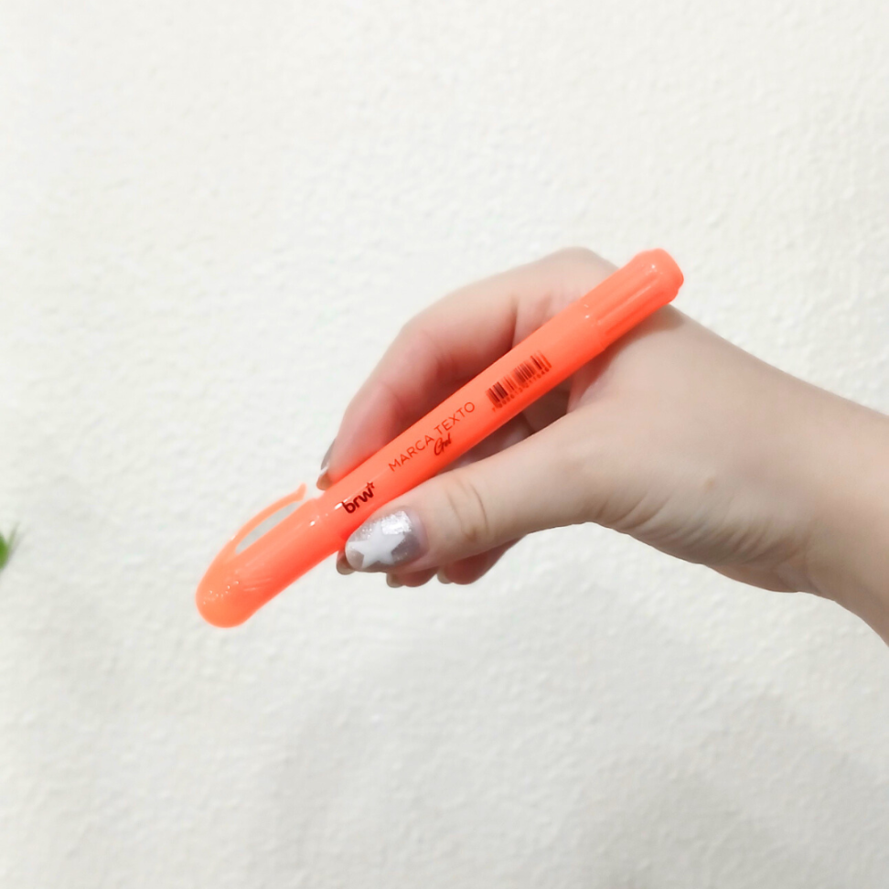 Marca Texto Gel Amarelo Neon BRW - #8