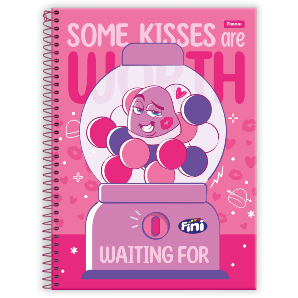 Caderno com Espiral Universitário com Cheirinho Fini 1 Matéria Foroni - #1