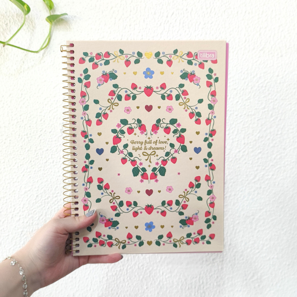 Caderno com Espiral Universitário 1 Matéria Be Berry Tilibra - #1