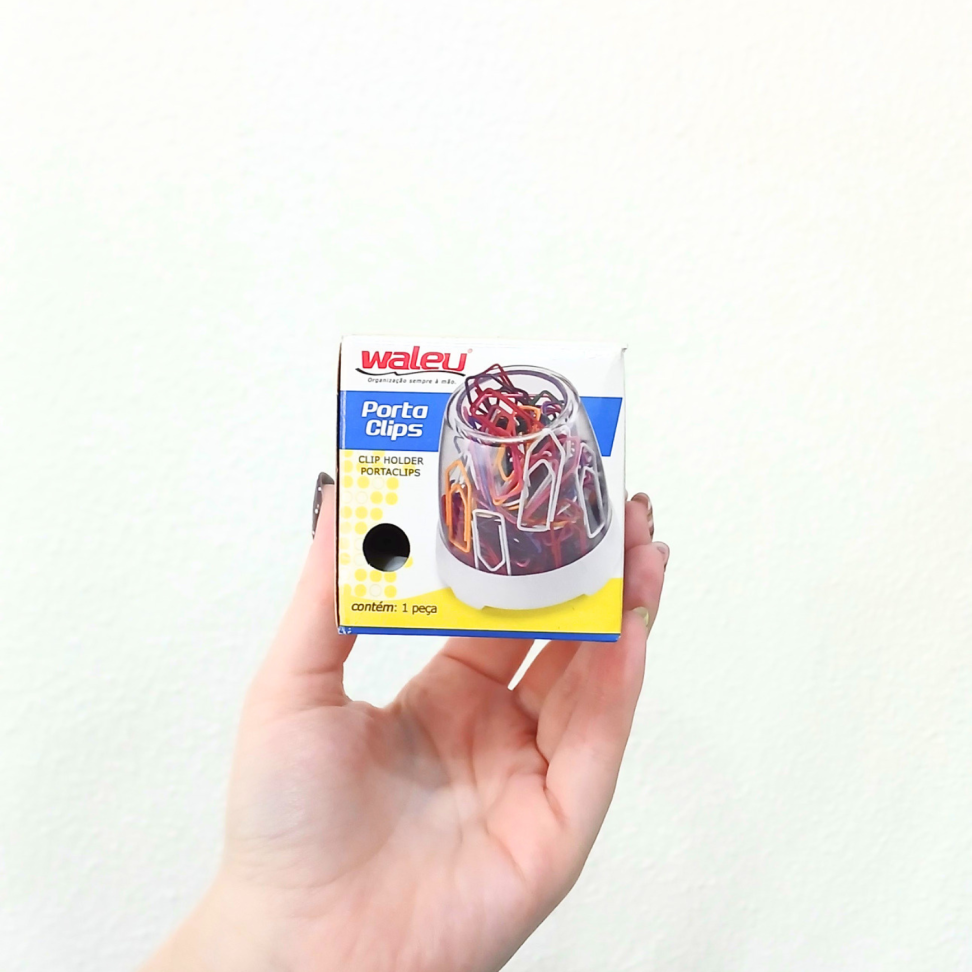 Porta Clips Acrílico Cristal Waleu - #3