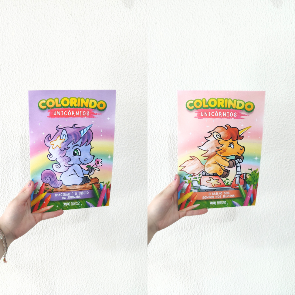 Livro Colorindo Unicórnios Bicho Esperto - #1