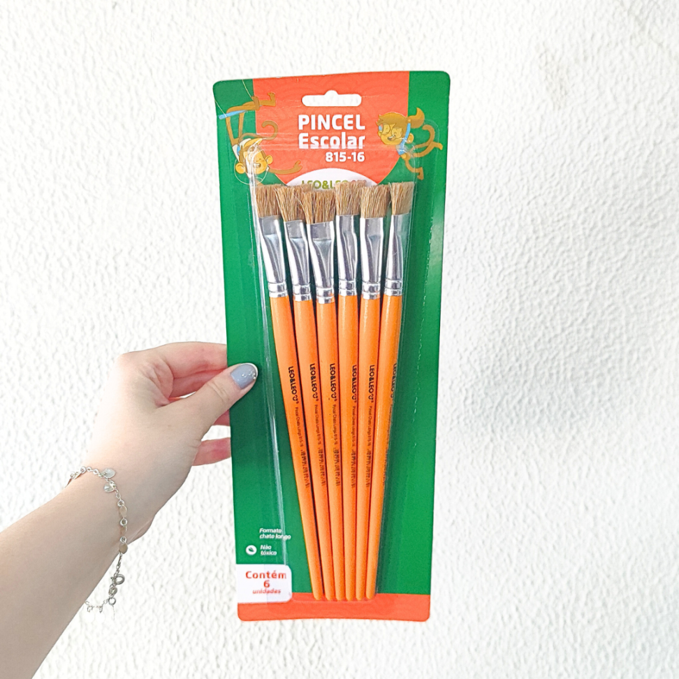 Pincel Escolar Chato 815-16 N.16 Leo e Leo - #1