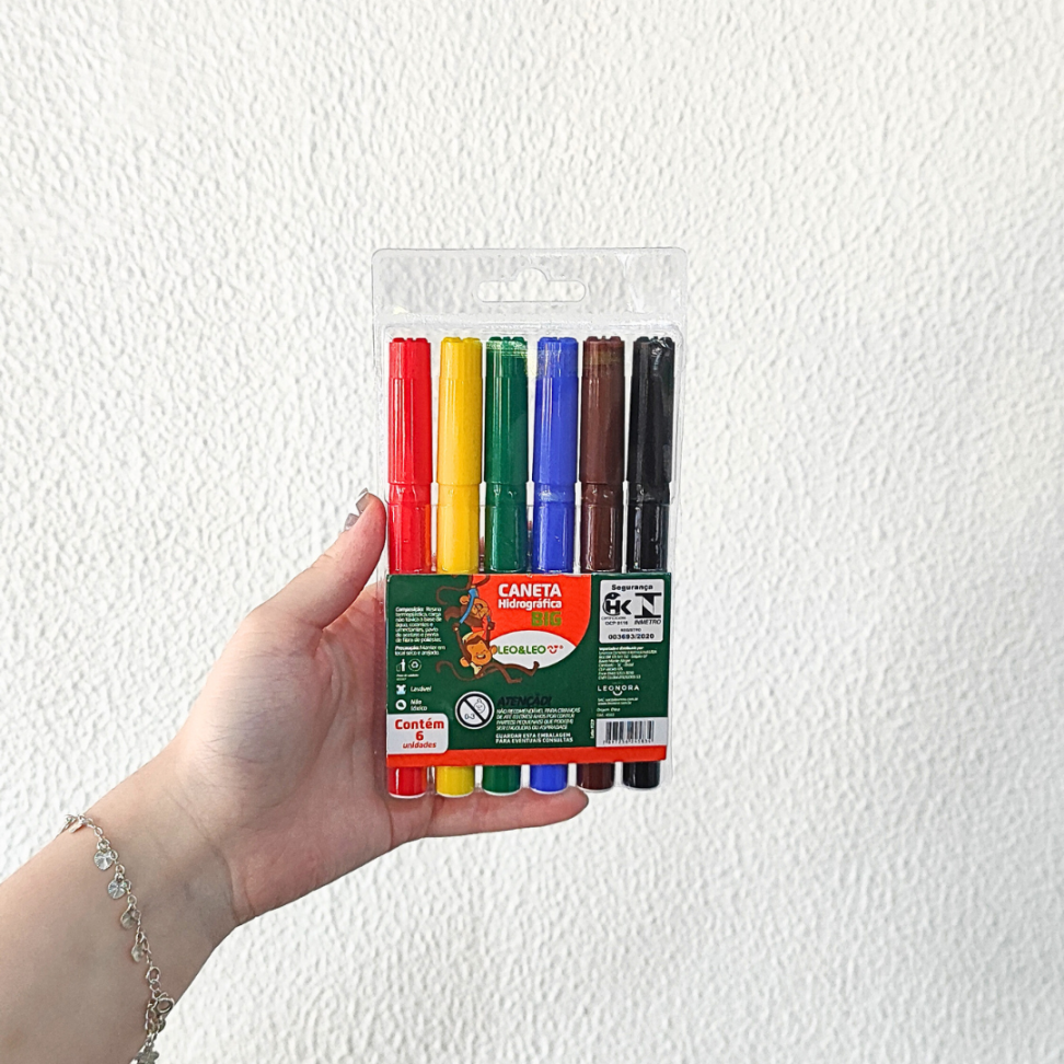 Canetinha Hidrocor Big Slim 6 Cores Leo e Leo - #4
