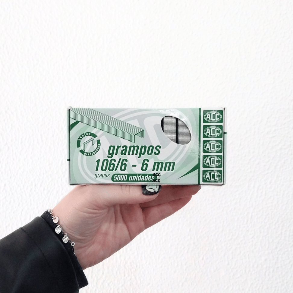 Grampos 106/6 Galvanizados 5000 Unidades ACC - #3