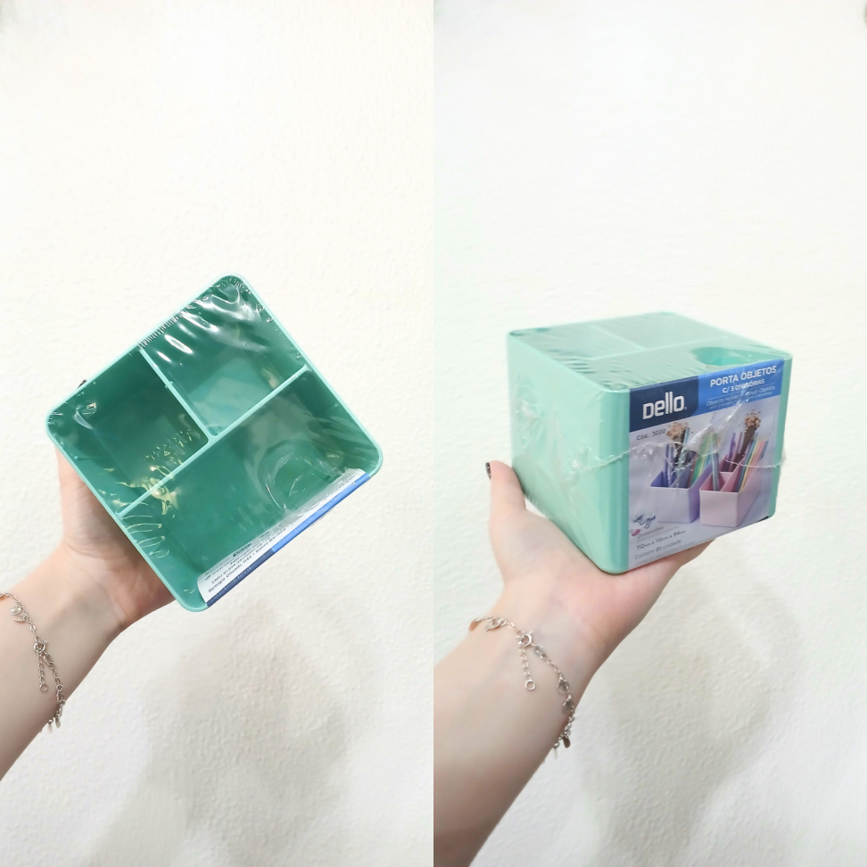 Porta Canetas Triplo Pastel Dello - #6