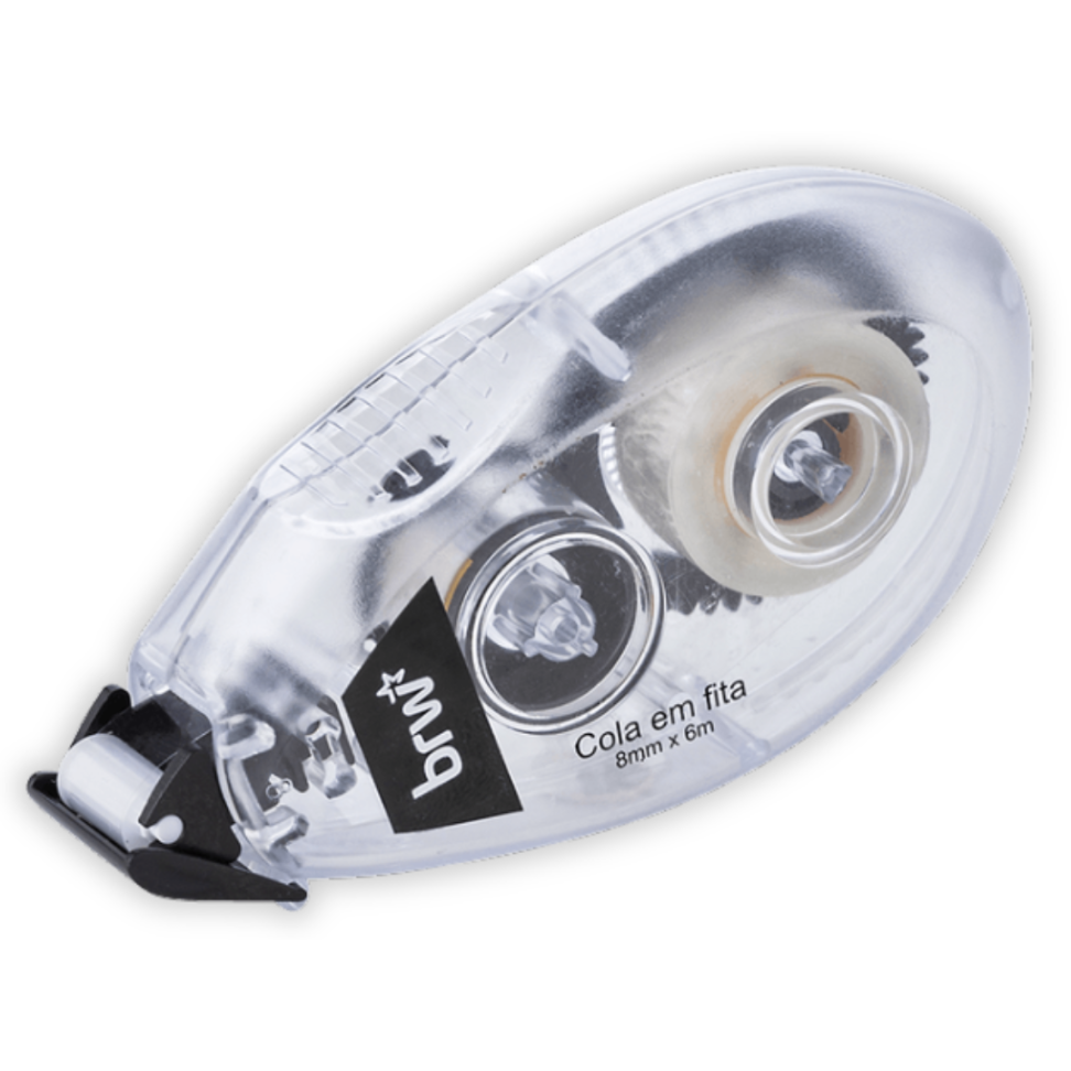 Cola em Fita Transparente 6m x 8mm BRW - #2