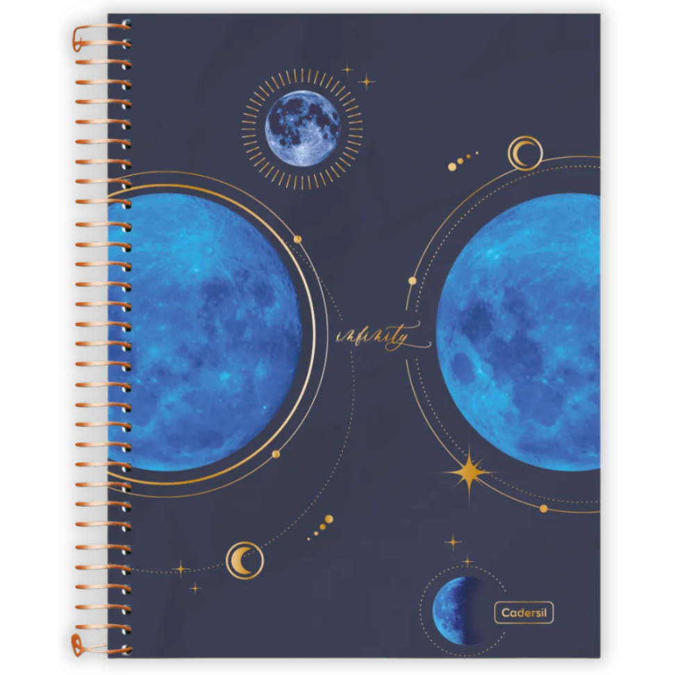 Caderno com Espiral Universitário Infinity 1 Matéria Cadersil - #3