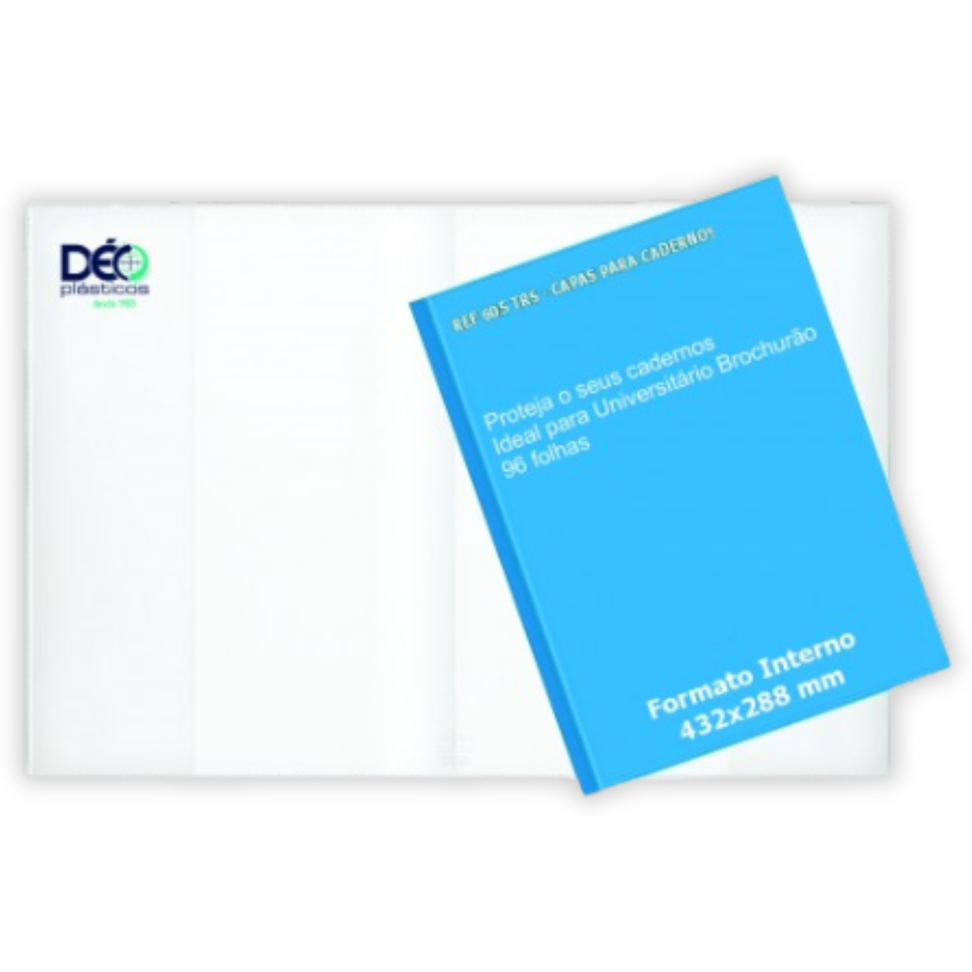 Capa Plástica para Caderno Brochura 605 Déo Plásticos - #2