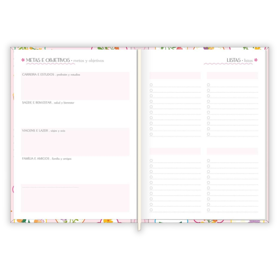 Agenda Costurada Diária Pequena Charme 2026 Tilibra - #7