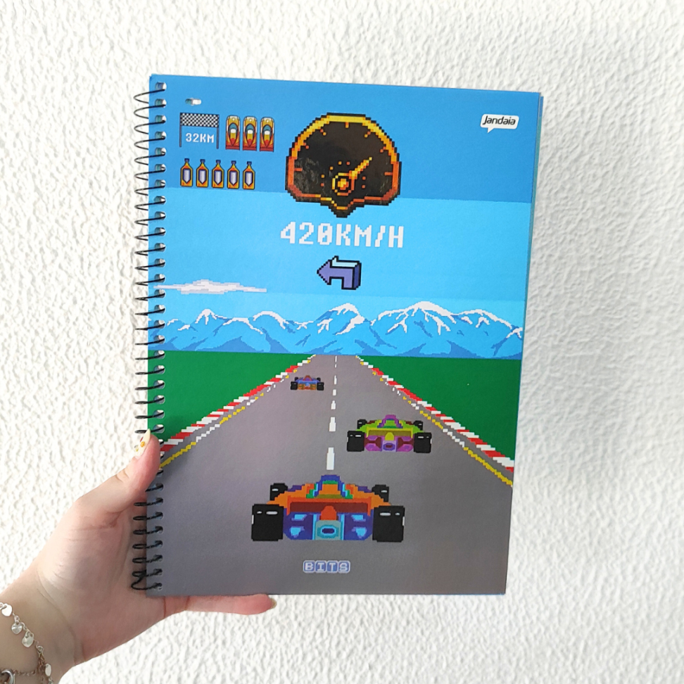 Caderno com Espiral Universitário Bits 1 Matéria Jandaia - #7