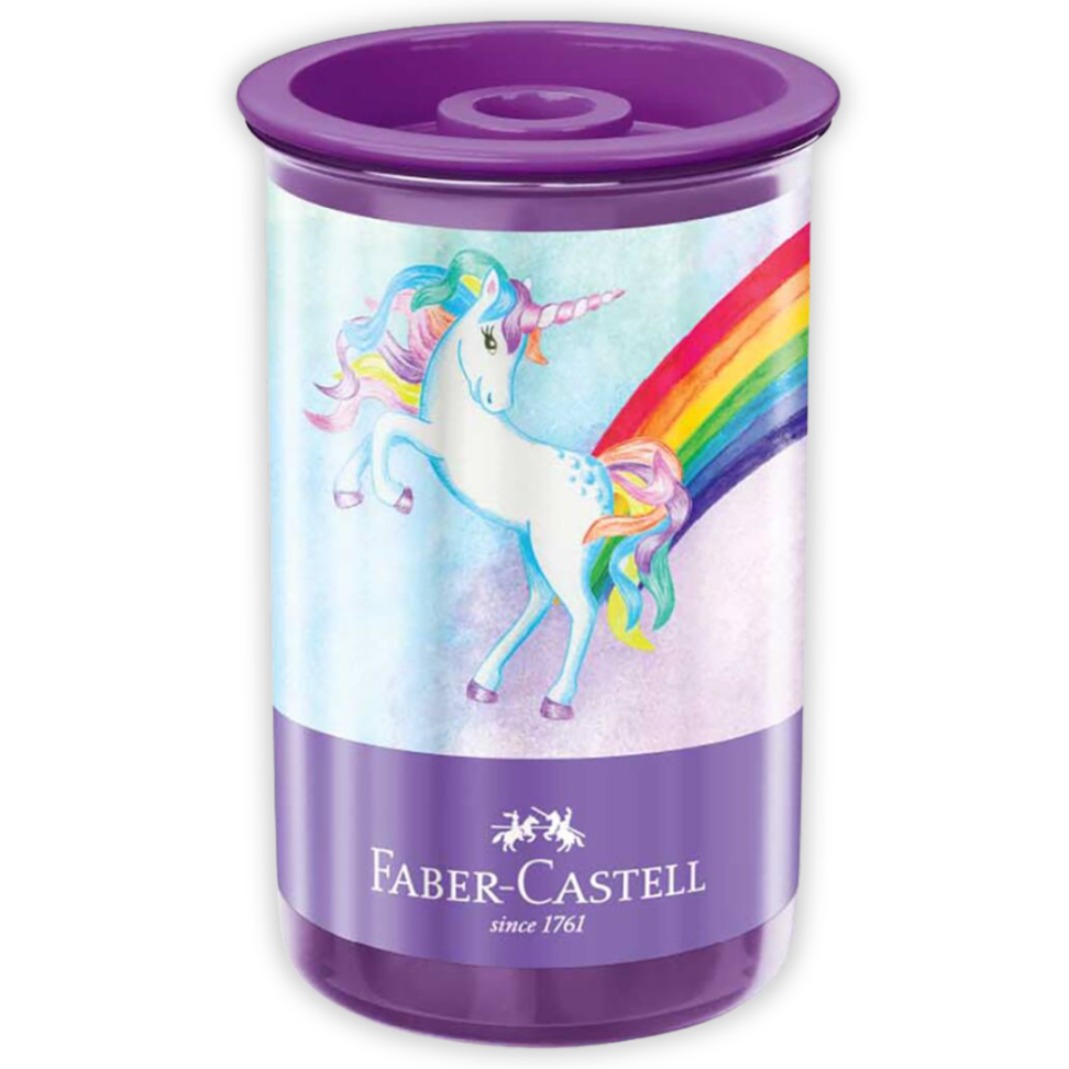 Apontador com Depósito Redondo Unicórnio Faber-Castell - #1