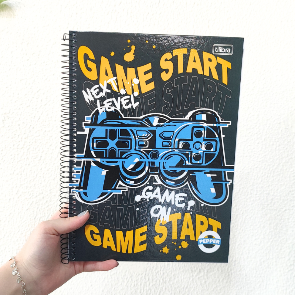 Caderno com Espiral Universitário 1 Matéria Pepper MasculinoTilibra - #1