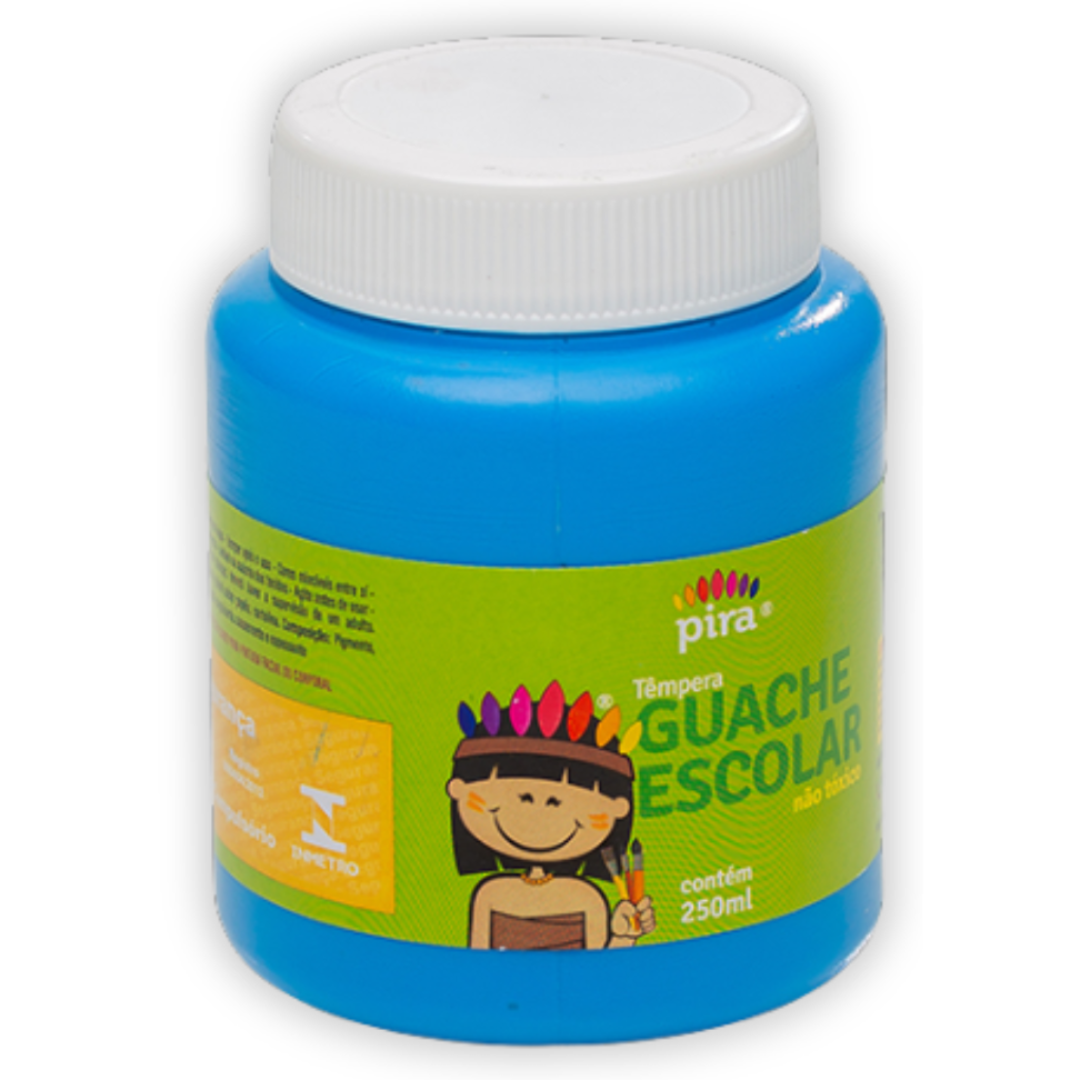 Tinta Têmpera Guache Escolar 250ml Pira - #3