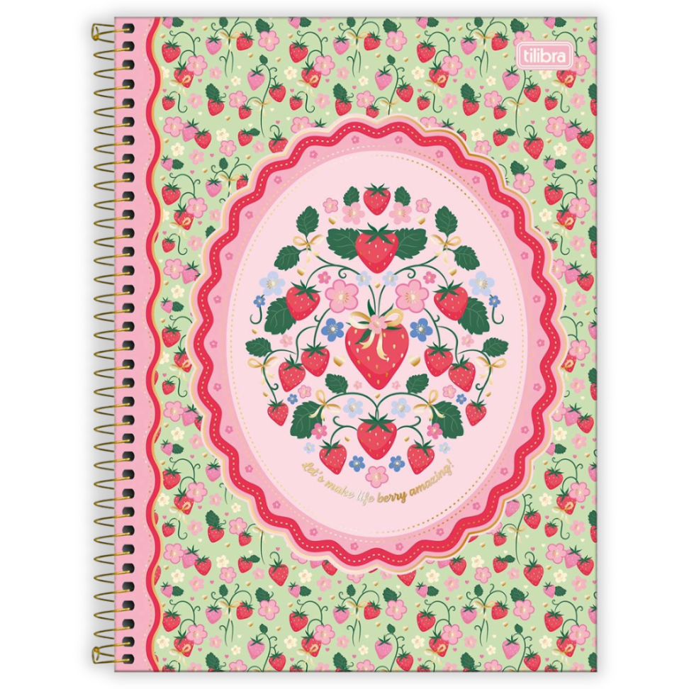 Caderno com Espiral Universitário 1 Matéria Be Berry Tilibra - #1