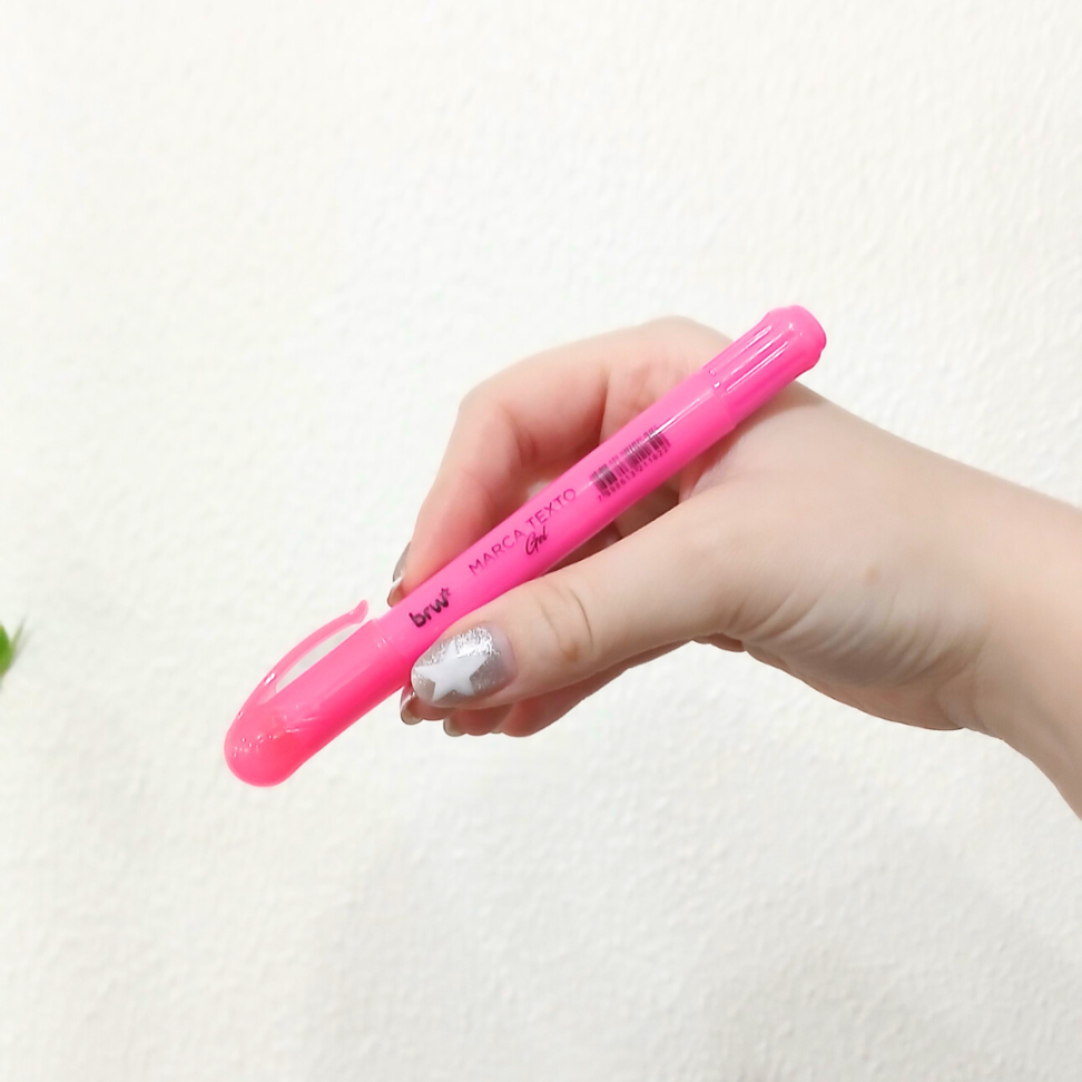 Marca Texto Gel Amarelo Neon BRW - #10