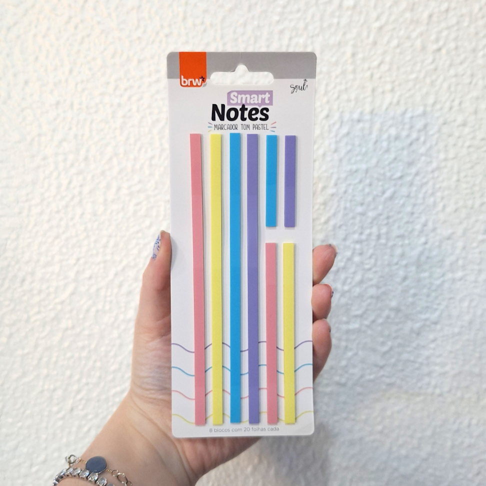 Marcadores de Texto Pastel Smart Notes 8 Blocos Soul BRW - #1