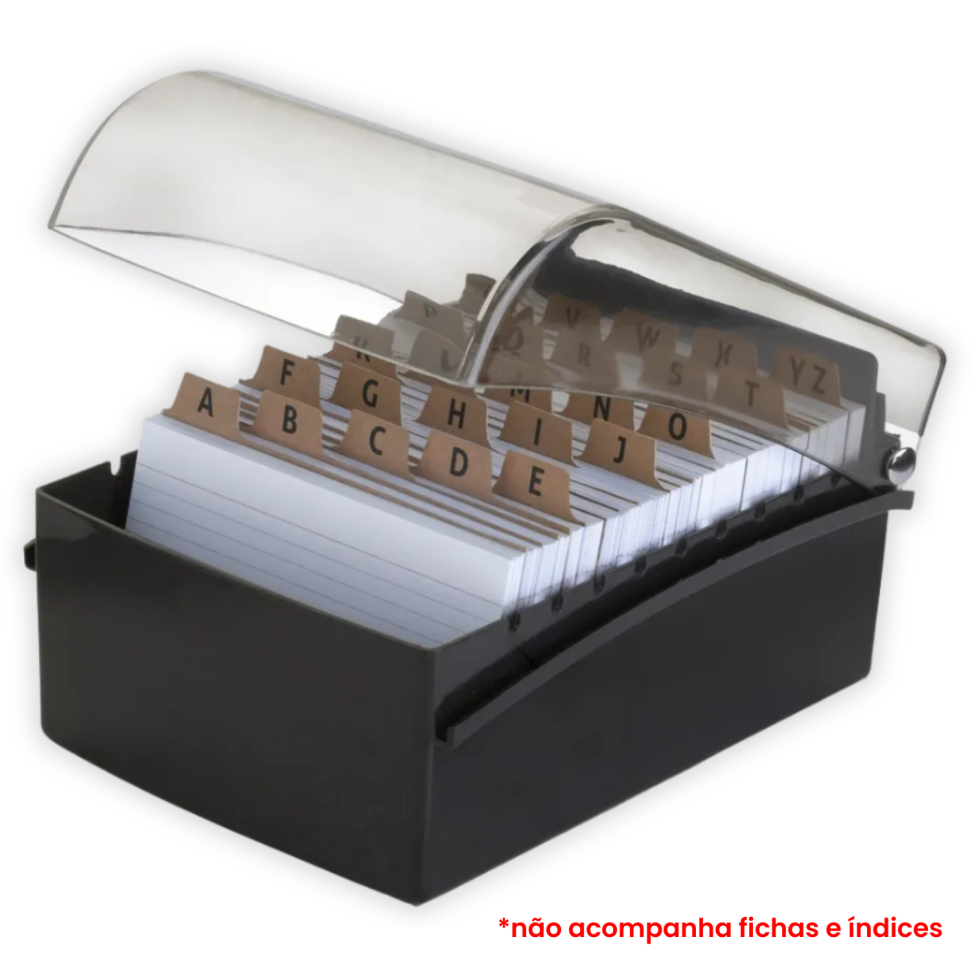 Fichário de Mesa Acrílico 5" x 8" Maxcril