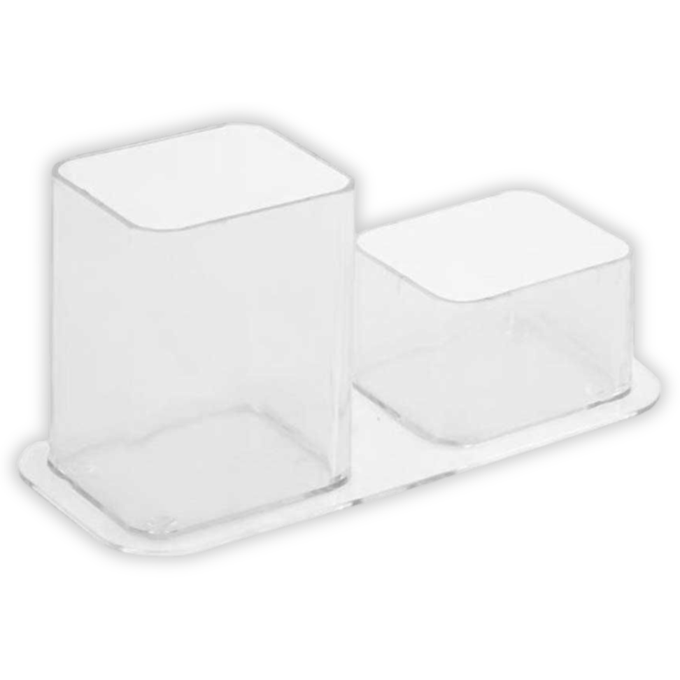 Porta Canetas Duplo Acrílico Color Dello - #5