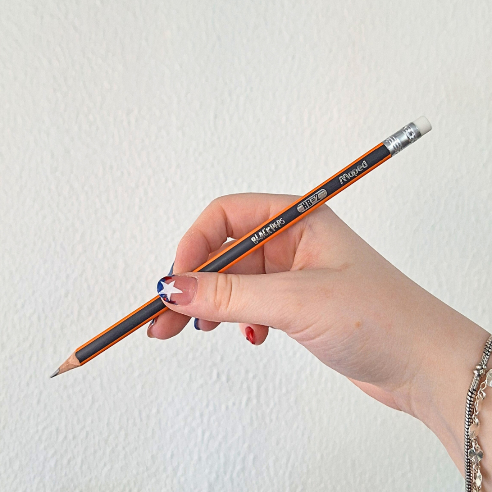 Lápis Grafite de Escrever com Borracha Ponteira Black'Peps Maped - #2