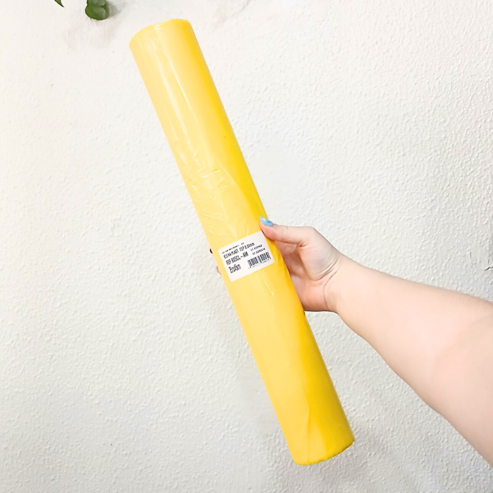 Bobina de Plástico para Encapar 25m x 45cm Amarelo Brasil DAC - #3