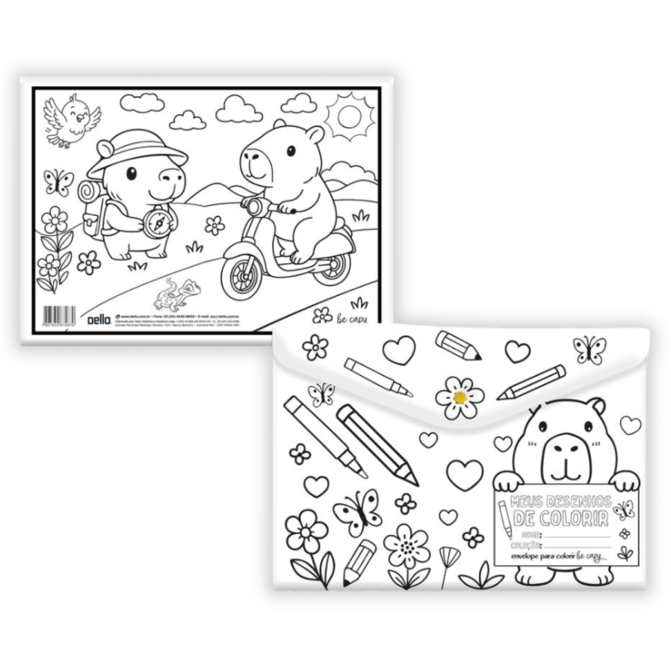 Pasta Envelope para Colorir Be Capy Dello - #3