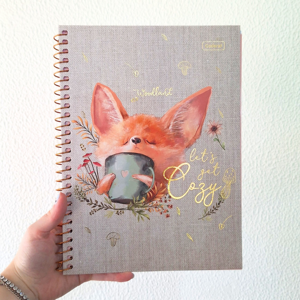 Caderno com Espiral Universitário Woodland 1 Matéria Cadersil - #6