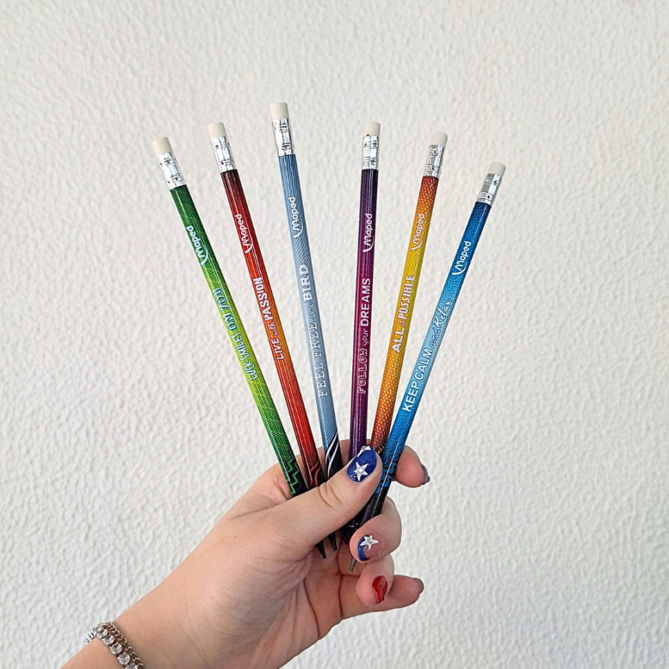 Lápis Grafite de Escrever com Borracha Ponteira Energy Black'Peps Maped - #8
