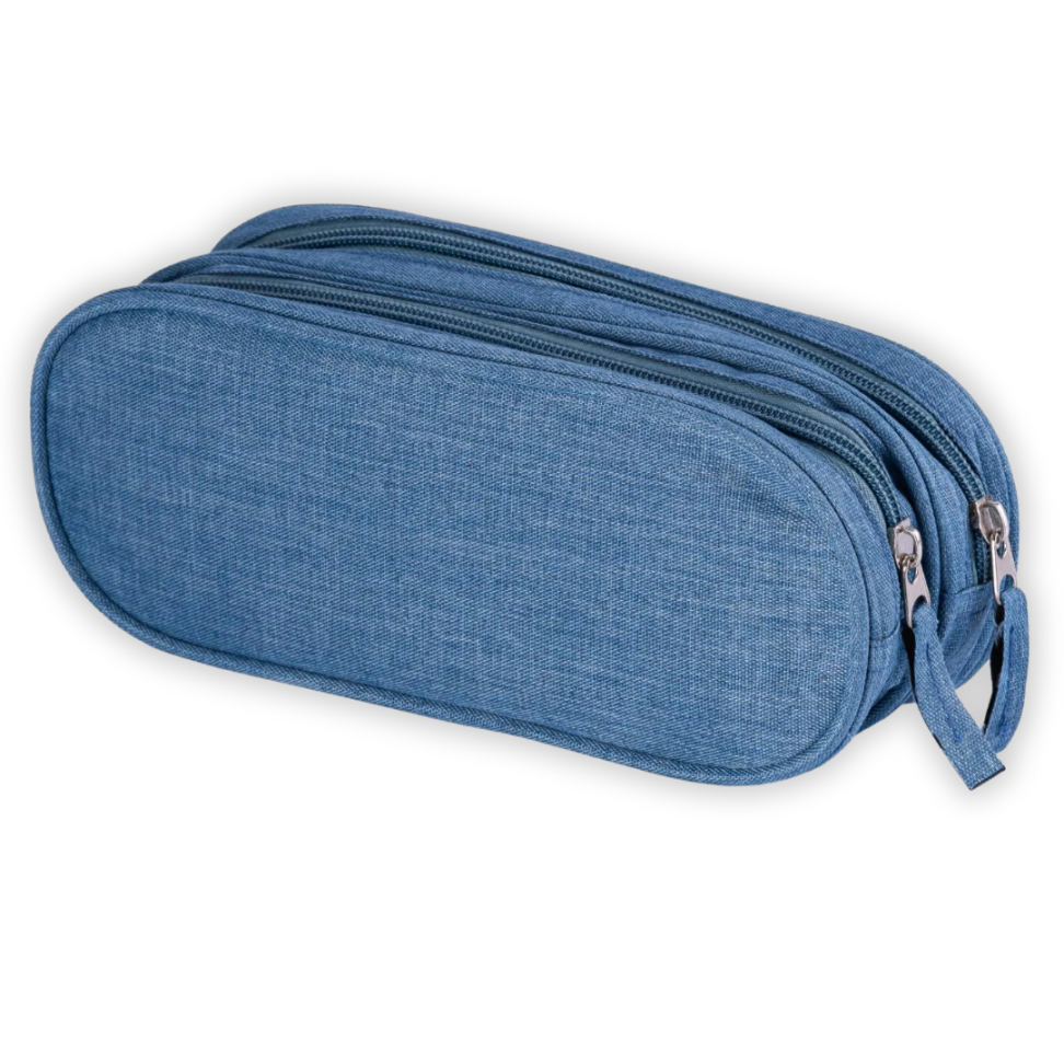 Estojo Duplo Jeans Azul Packn'Go - #3