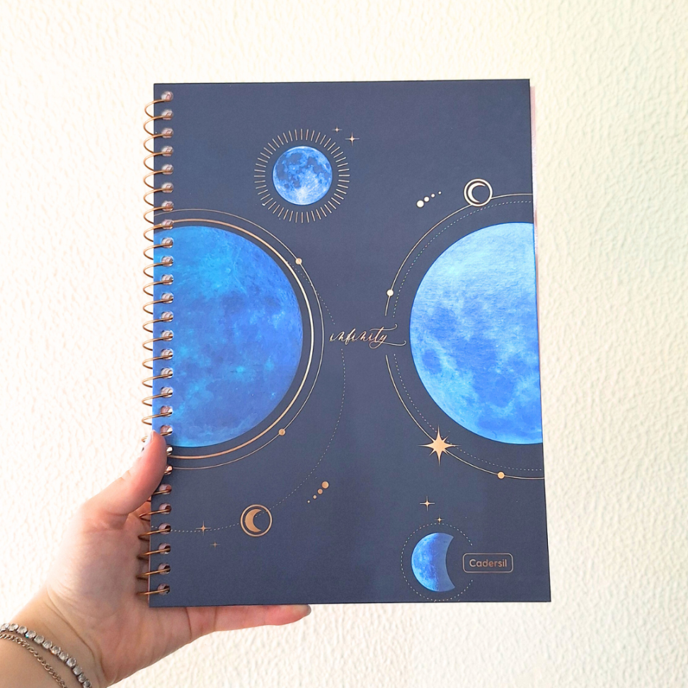 Caderno com Espiral Universitário Infinity 1 Matéria Cadersil - #8