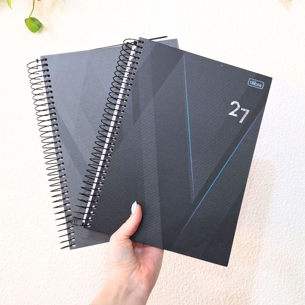 Agenda com Espiral Executiva Diária Grande Spot Neutra 2027 Tilibra - #5