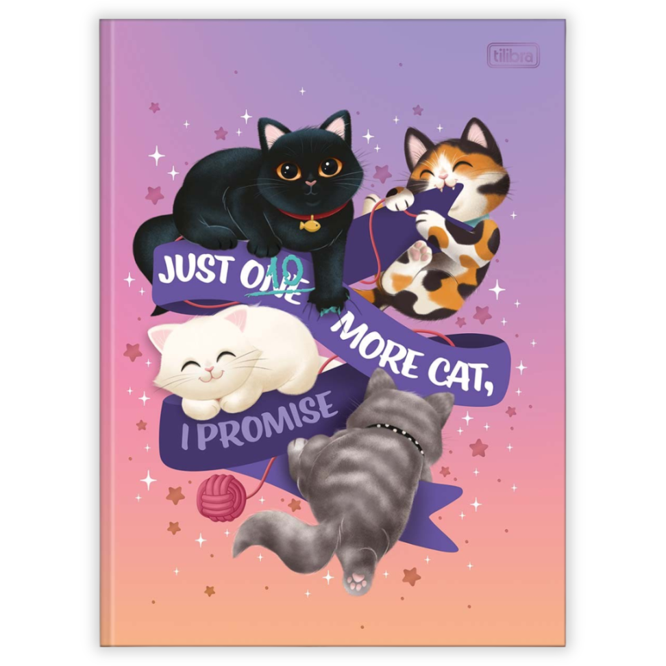 Caderno Brochura Purrfect Cats Tilibra - #1