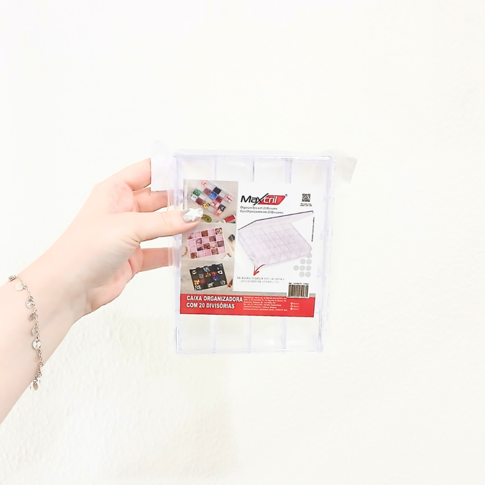 Caixa Organizadora Multiuso 20 Divisórias Cristal Maxcril - #3
