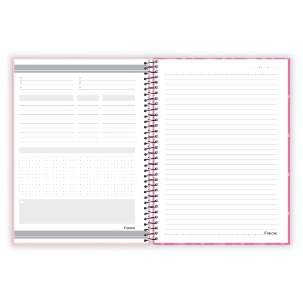 Caderno com Espiral Universitário Cliff Feminino 1 Matéria Foroni - #6