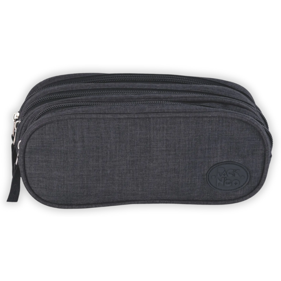 Estojo Triplo Jeans Preto Packn'Go - #1