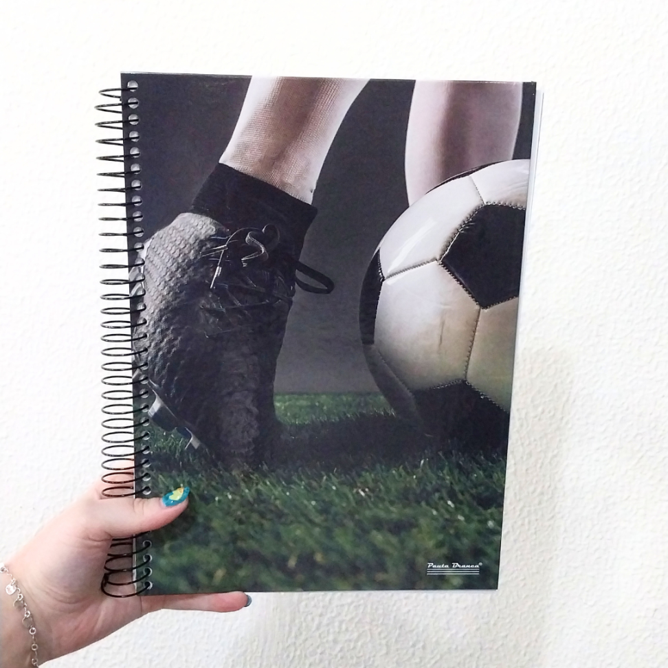 Caderno com Espiral Universitário Up 10 Matérias Pauta Branca - #8
