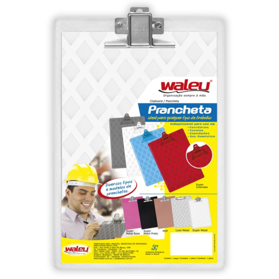 Prancheta Ofício com Grampo Metálico Acrílico Maxcril - #2