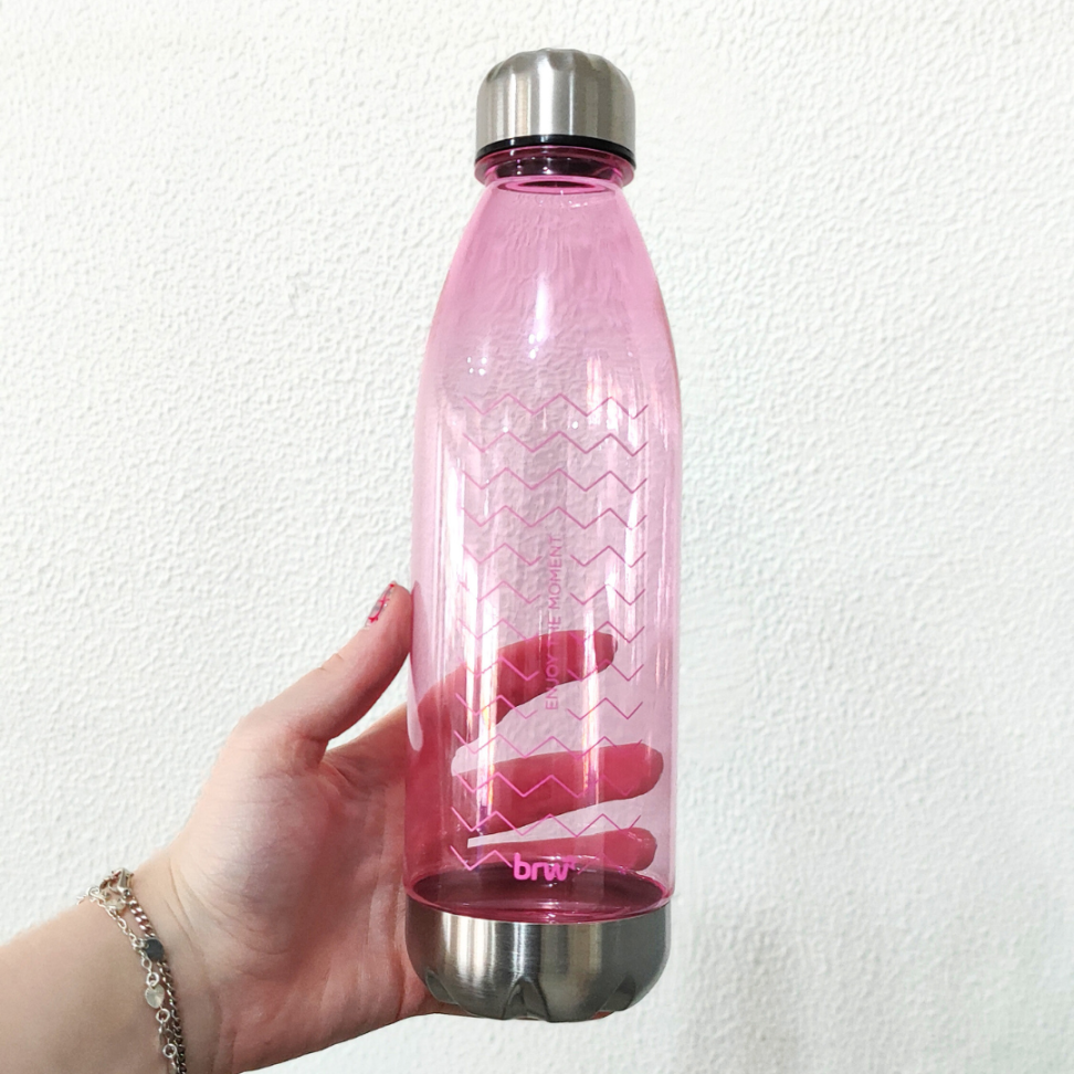 Garrafa Plástica Rosa 700ml BRW - #1