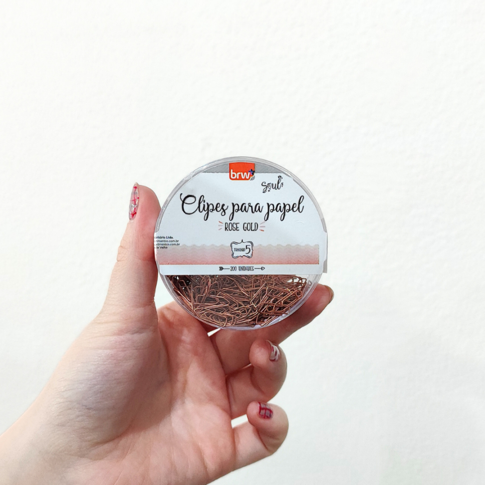 Clipes para Papel Rosé Gold N.5 200 Unidades Soul BRW - #2