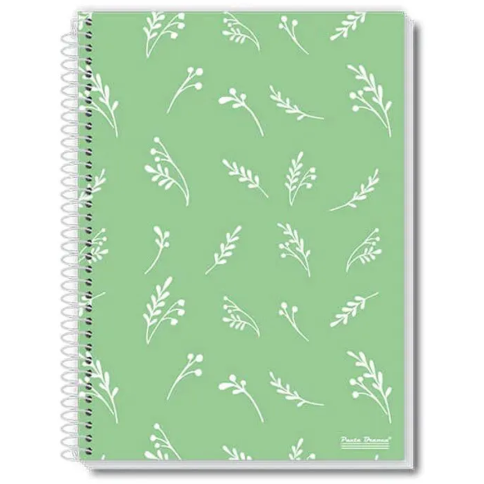 Caderno com Espiral Universitário Loop 10 Matérias Pauta Branca