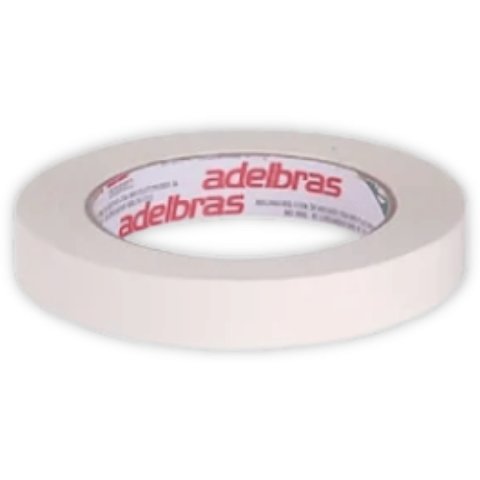 Fita Adesiva Crepe 12mm x 50m Mask 710 Adelbras