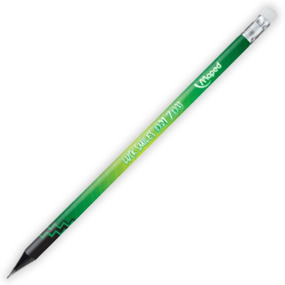 Lápis Grafite de Escrever com Borracha Ponteira Energy Black'Peps Maped