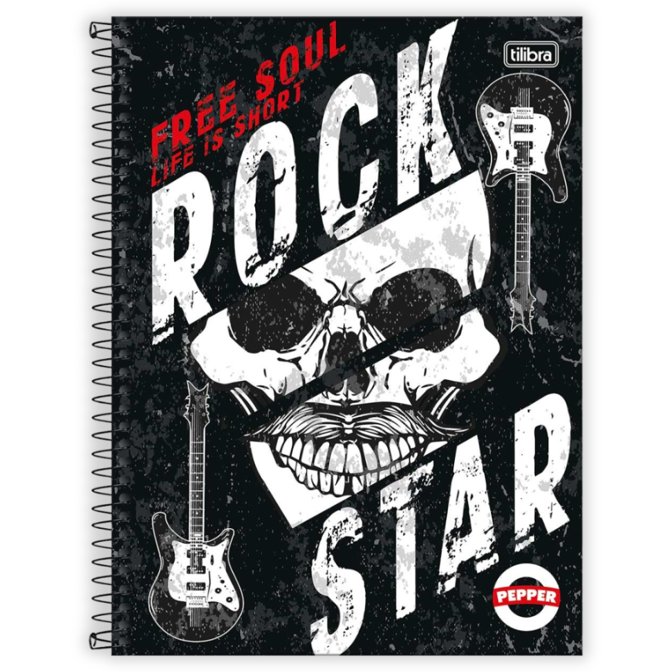 Caderno com Espiral Universitário 1 Matéria Pepper MasculinoTilibra - #1