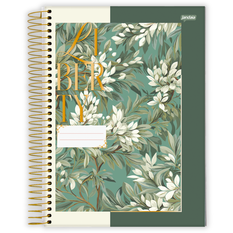 Caderno com Espiral Universitário Liberty 1 Matéria Jandaia - #1