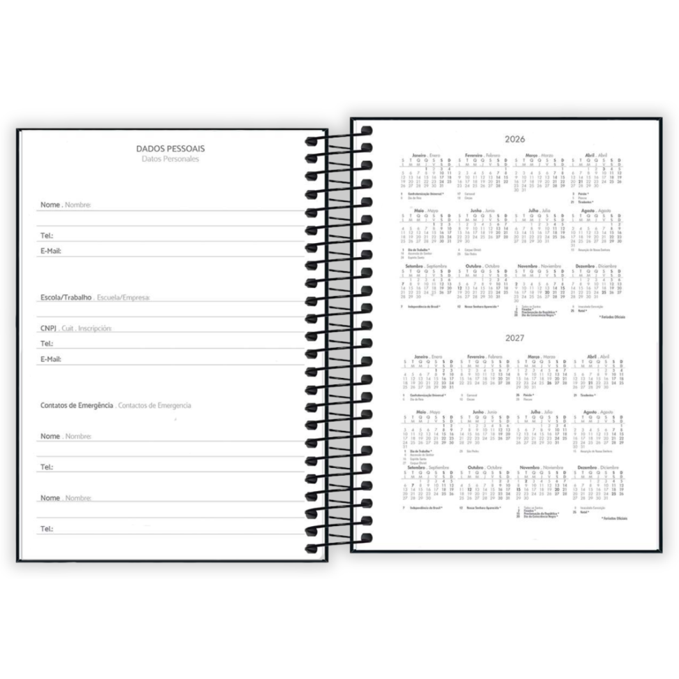 Agenda Executiva Espiral Diária Pequena Spice 2026 Tilibra - #3