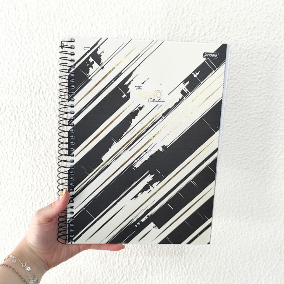 Caderno com Espiral Universitário The Mono Collection 10 Matérias Jandaia - #1